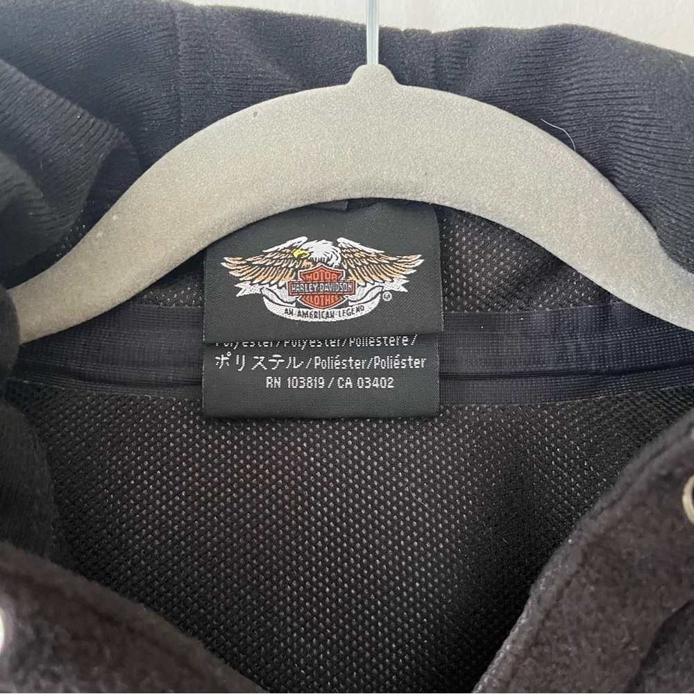 Harley-Davidson reinforced fleece hooded riding full zip riding jacket women’s - Picture 4 of 15